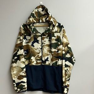 NWOT Men’s Nike Pro Flex Vent HD Full-zip Hooded Jacket Size Large Navy/Camo